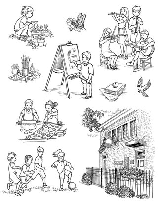 Ecole Francais illustrations